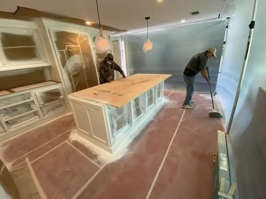 Contractor meeting with homeowner to review renovation plans