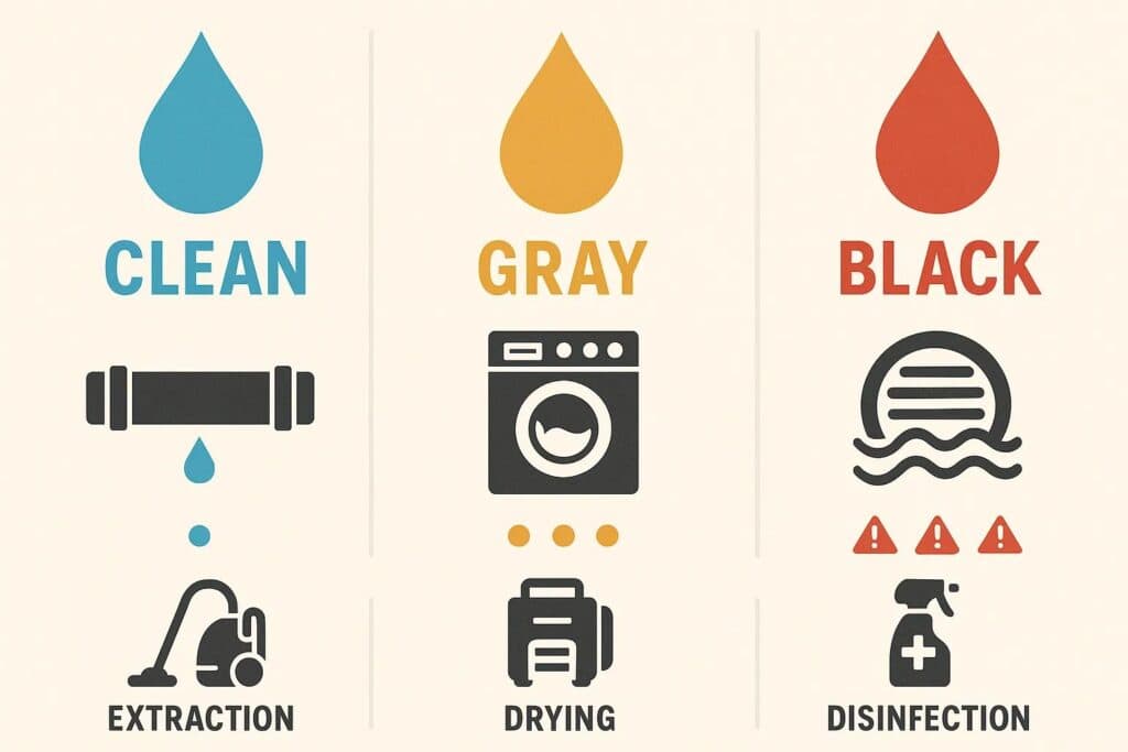 Understanding Different Types of Water Damage